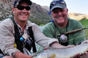 Gold medal trout waters, catch of the day.